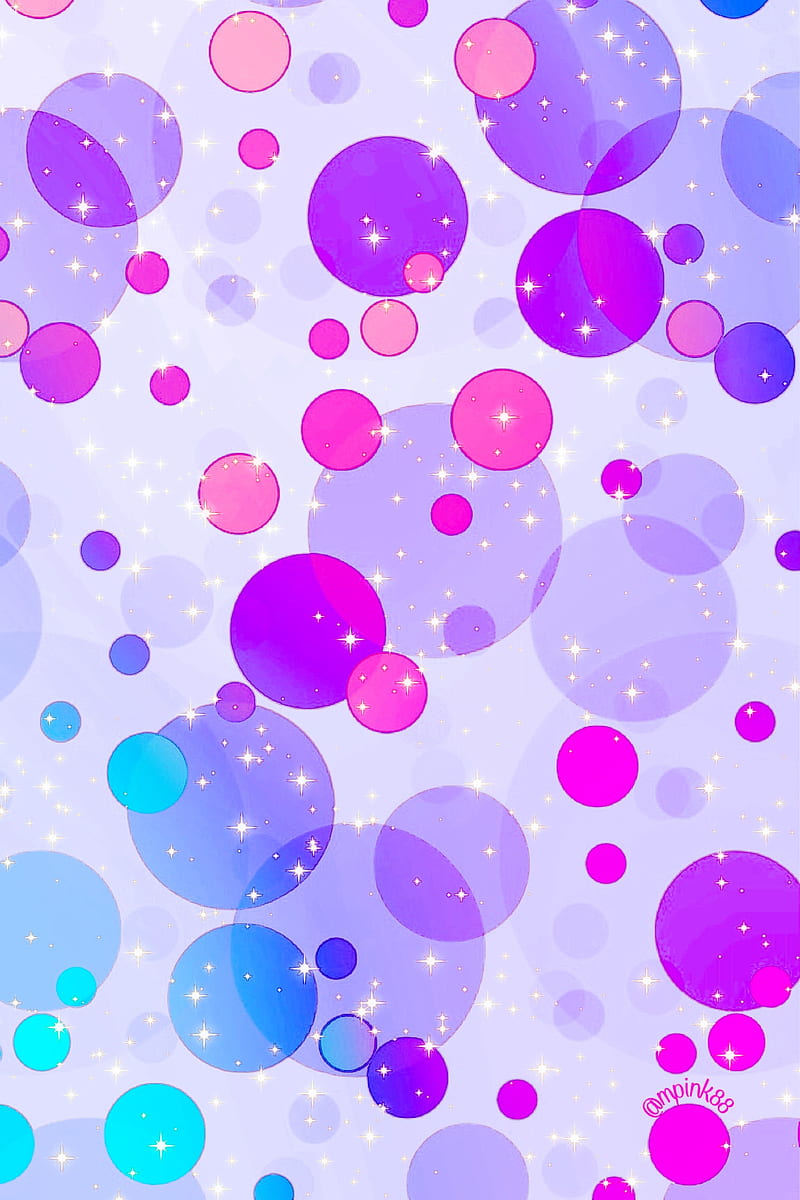Purple blue dots, abstract, android, blue, girly, iphone, iran, poka-dots, purple, HD phone wallpaper