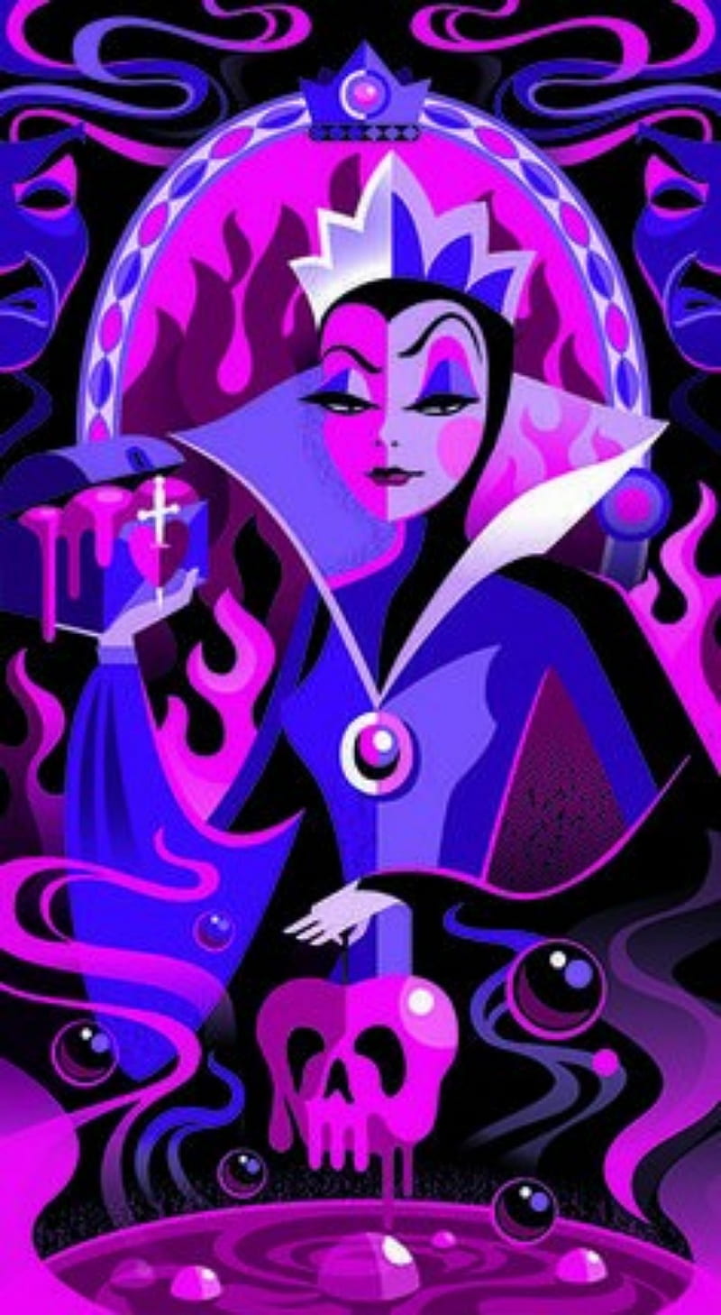 Pink Villan, characters, disney, villains, HD phone wallpaper