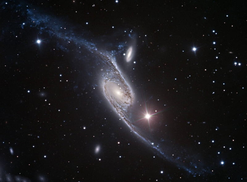 NGC 6872 A Stretched Spiral Galaxy, stars, cool, space, fun, galaxies, HD wallpaper
