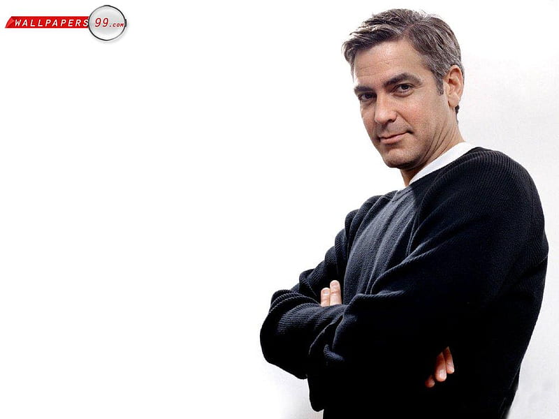 George Clooney, cute, male, people, handsome, smile, actor, HD wallpaper