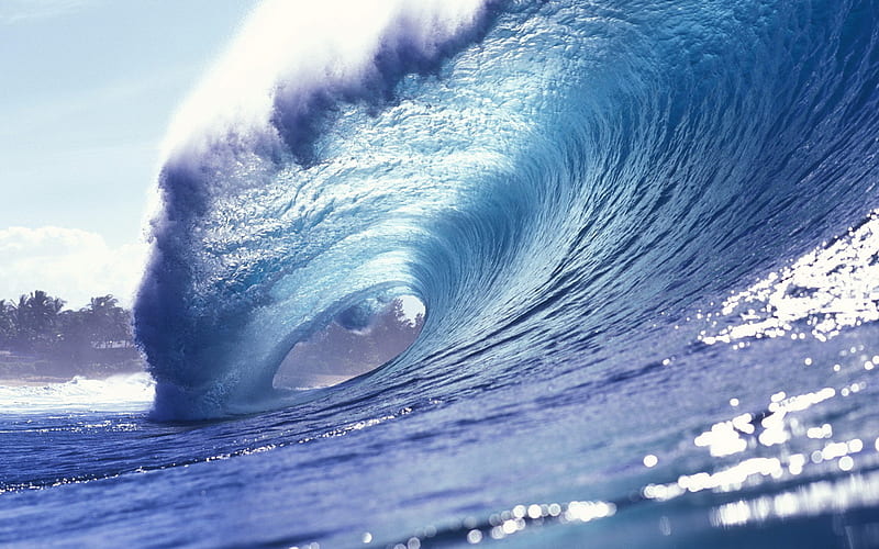 New wave, amazing, water, ocean, nature, blue, HD wallpaper | Peakpx