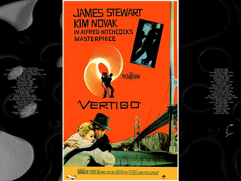 Vertigo04, alfred hitchcock, posters, classic movies, Vertigo, HD wallpaper