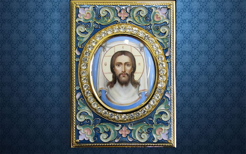 Icon of Holy Napkin, Holy Napkin, Christ, icon, Jesus, jewelry, HD wallpaper