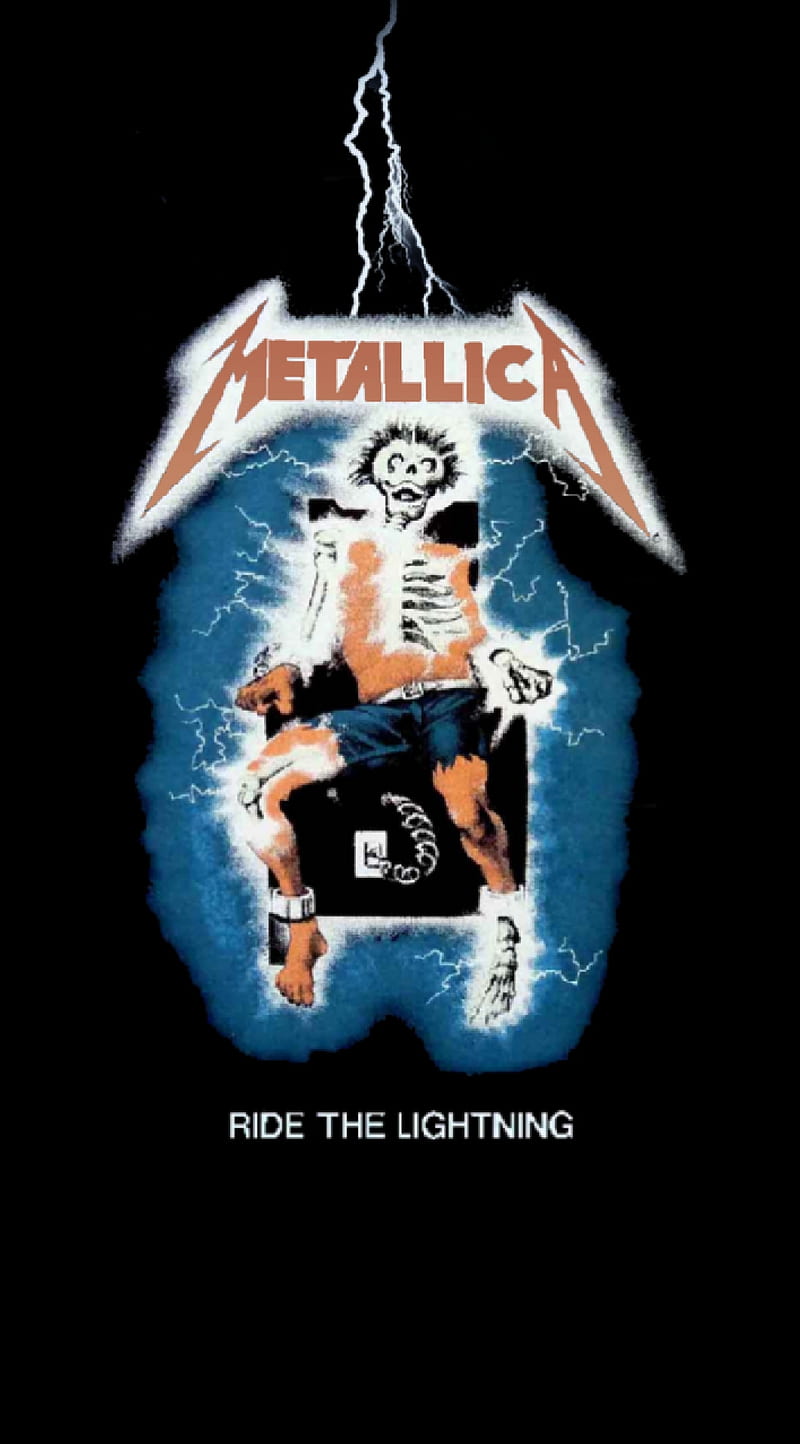 Metallica , electric chair, electrocution, heavy metal, ride the lightning, thrash metal, HD phone wallpaper