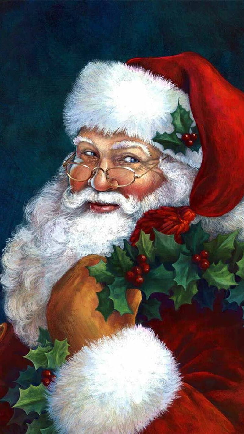 Santa Claus, holiday, holidays, santa, HD phone wallpaper | Peakpx
