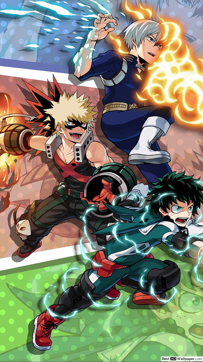 My hero academia, anime, bakugou, deku, my hero academia, power, todoroki,  HD phone wallpaper | Peakpx