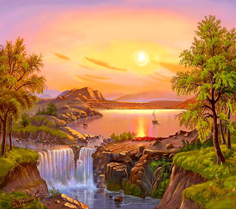 Colorful Landscape, good, look, HD wallpaper