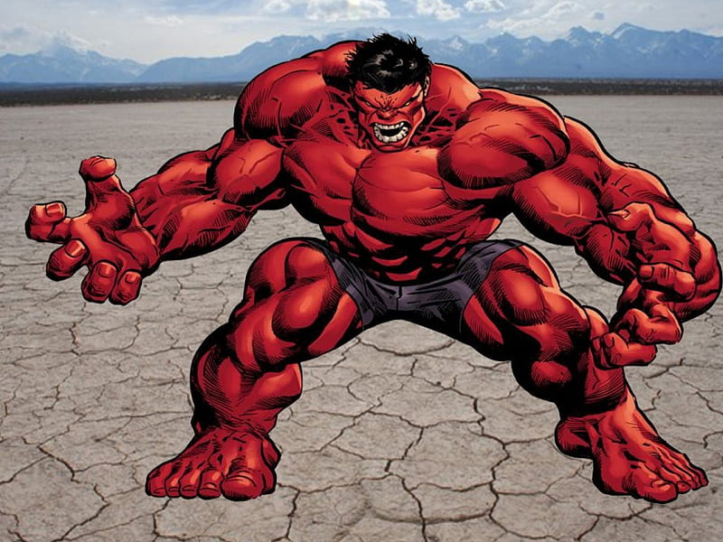 Red Hulk, Comics, Superheroes, Villains, Hulk, Marvel, HD wallpaper | Peakpx
