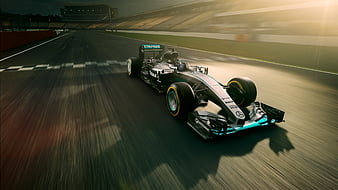 mercedes-amg petronas, formula 1, racing cars, Vehicle, HD wallpaper