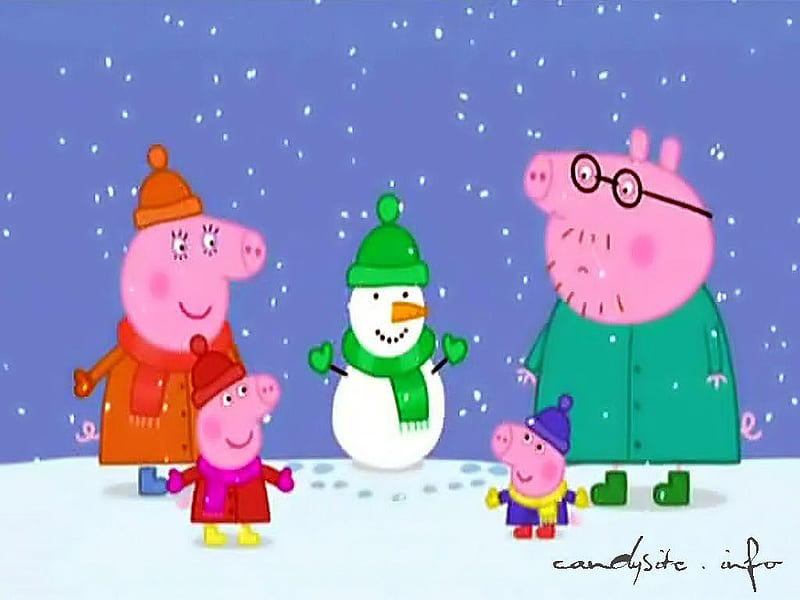 Peppa Pig House (PC and Mobile), Christmas Pig, HD wallpaper