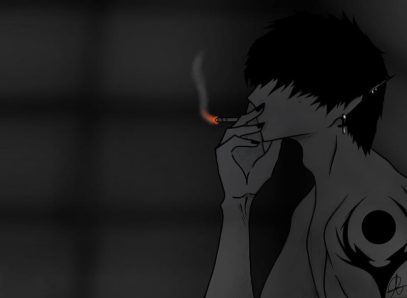 Anime boy smoking HD wallpapers  Pxfuel