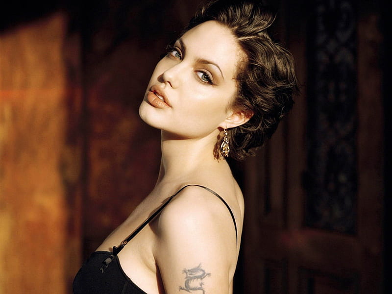 Angelina Jolie, movie, girl, actress, tattoo, beauty, woman, HD wallpaper