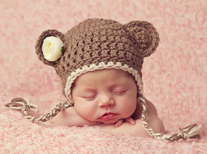 Beautiful Newborn Baby Ultra, Cute, Baby, Little, Sleeping, Newborn, Adorable, infant, HD wallpaper