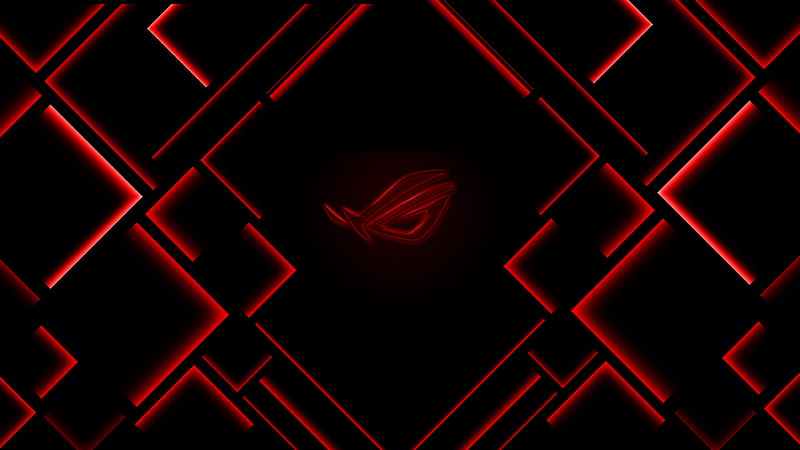 Asus ROG Republic Of Gamers Logo Red Technology, HD wallpaper