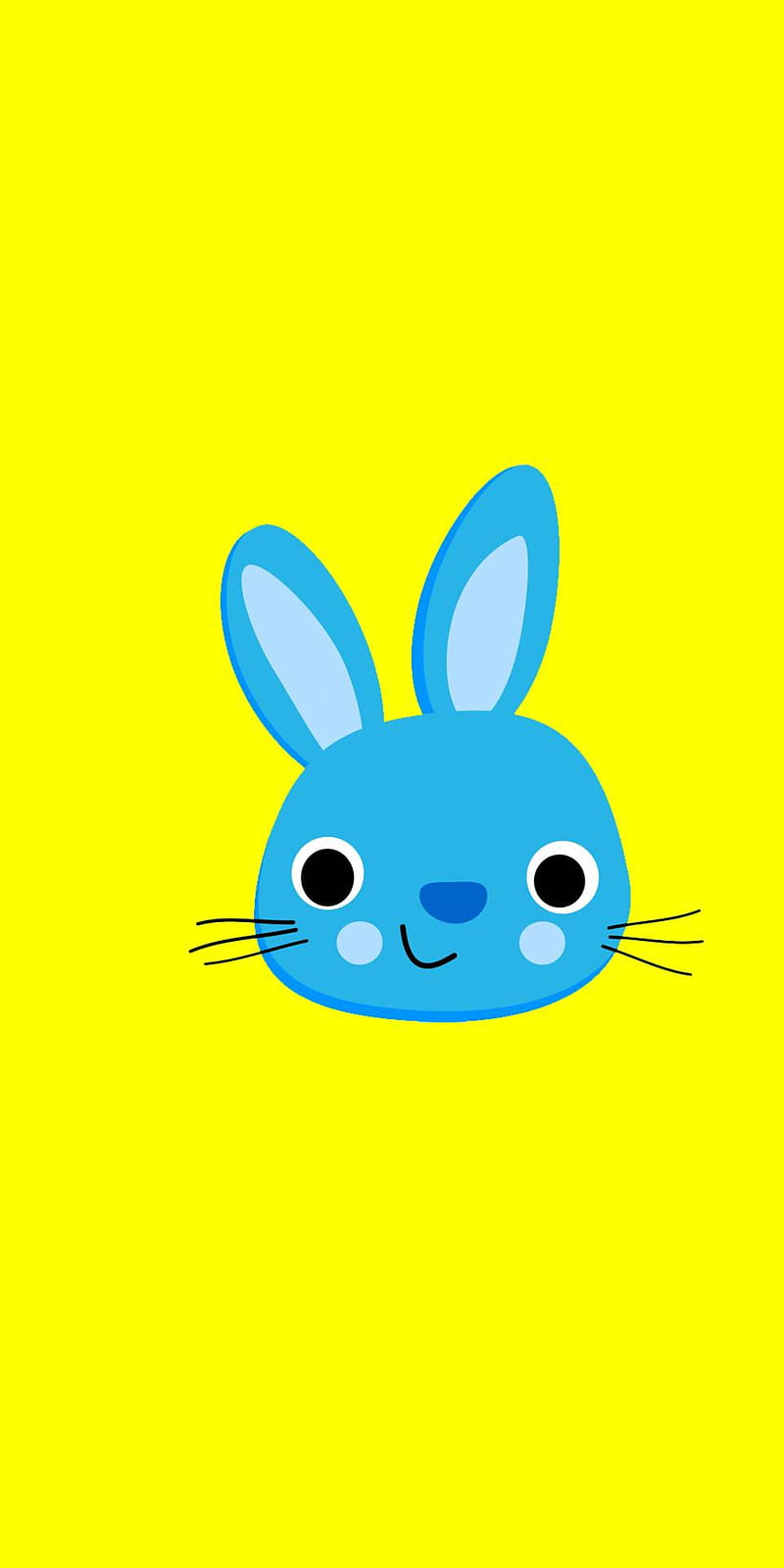 Cute blue bunny, HD phone wallpaper | Peakpx