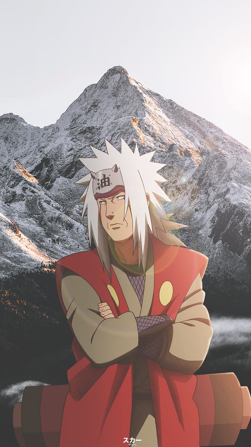 Jiraiya x Mountains, anime, anime edits, jiraiya, mountains, naruto, naruto shippuden, nature, hop, HD phone wallpaper