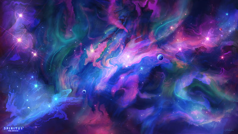 Arte de la galaxia del cosmos, Fondo de pantalla HD | Peakpx
