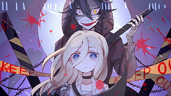 Mobile wallpaper: Anime, Moon, Rachel Gardner, Zack (Angels Of Death),  Angels Of Death, 1365656 download the picture for free.