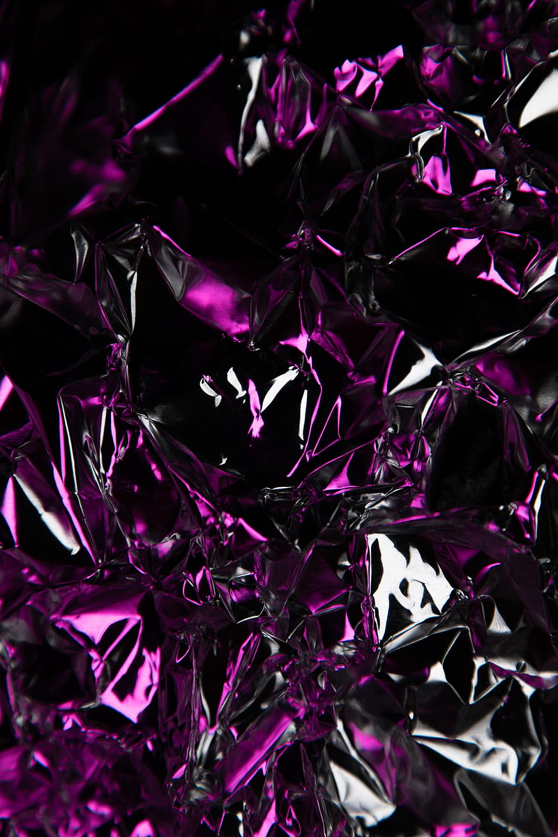 purple foil, shiny, glare, 3d texture, 3D, HD phone wallpaper