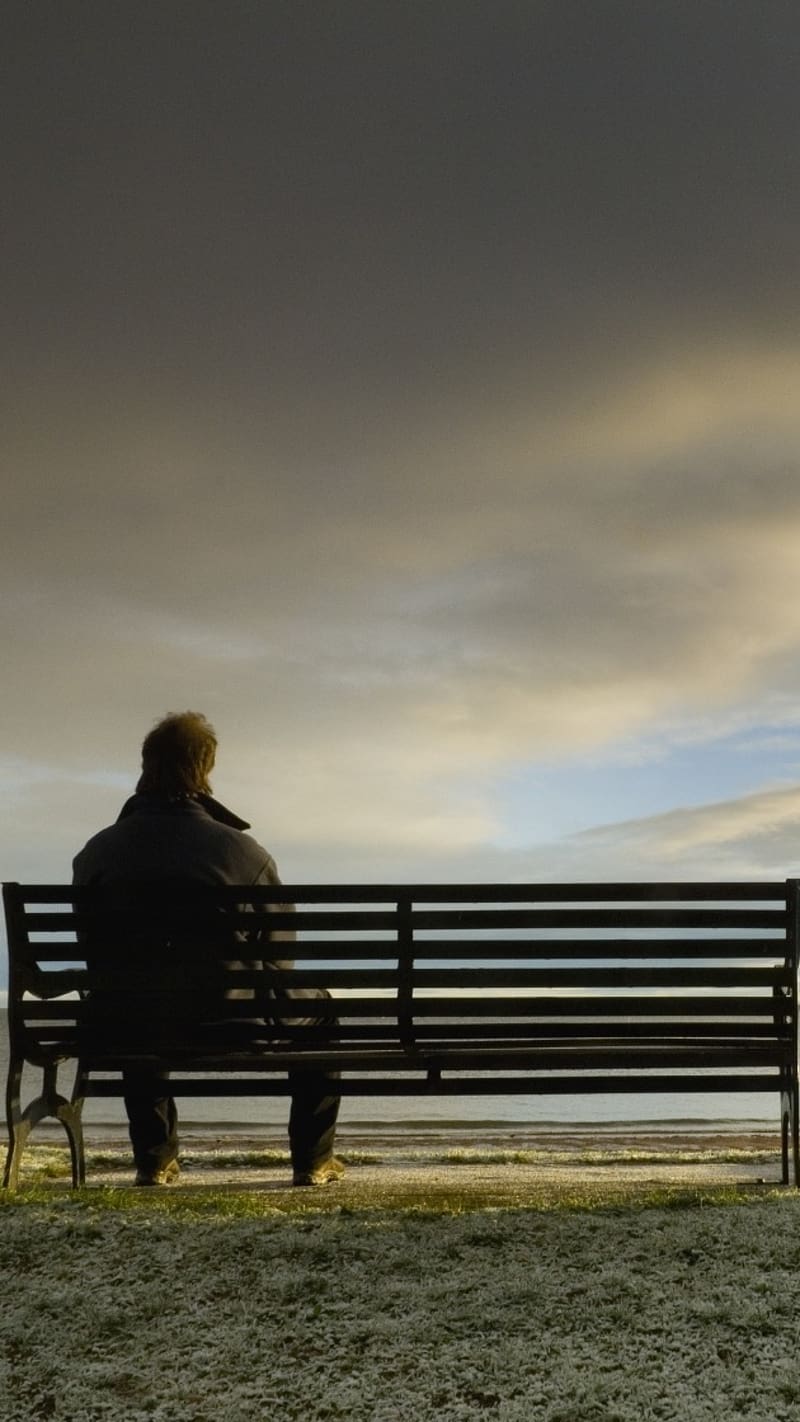 Sad Alone Sitting On Chair In The Sky, sad alone, chair, sky, HD phone wallpaper