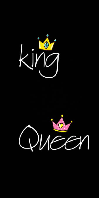 King Queen, black, white, HD phone wallpaper