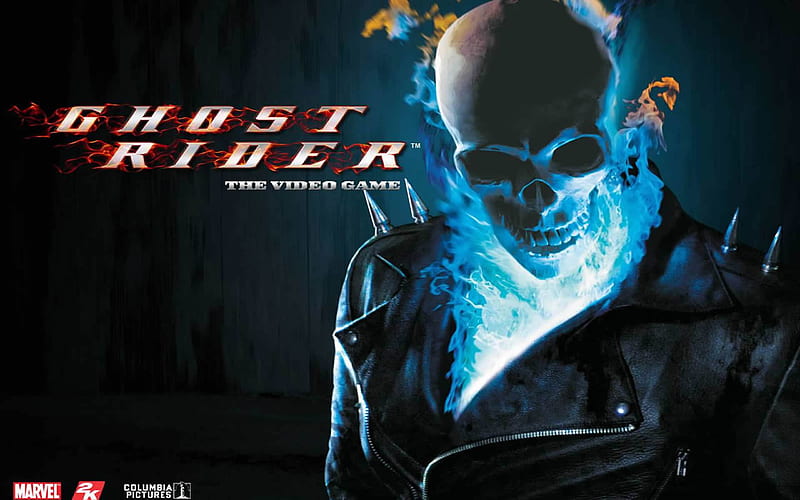 Blue Flame Skull - Ghost Rider, HD wallpaper