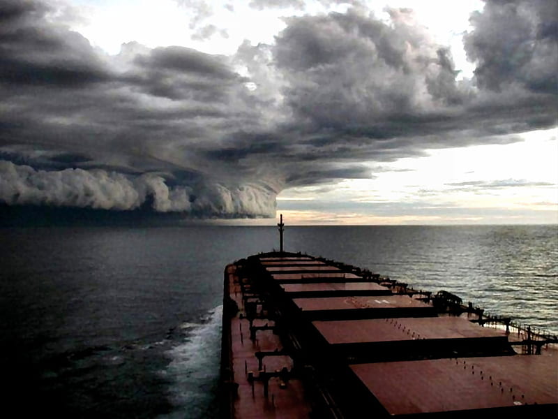 Edge of A Hurricane 2, hurricane, ocean, storm, lake, sea, graphy, water, ship, nature, HD wallpaper
