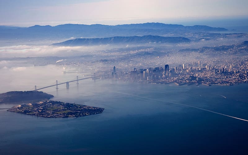 Cities, City, San Francisco, Bay Bridge, , Treasure Island, HD wallpaper