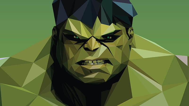 Hulk Facets, hulk, facets, artist, artwork, behance, HD wallpaper