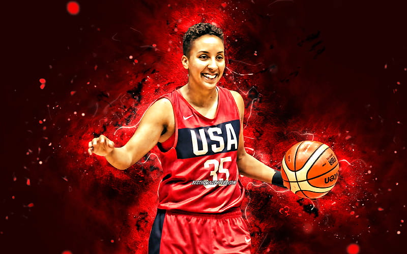 Layshia Clarendon, , USA Basketball Womens National Team, red neon lights,  basketball, HD wallpaper | Peakpx