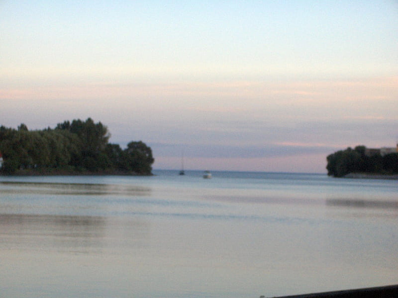 sundown at Humber Bay, Toronto, Ontario, Canada, Pastel Sunset, Relaxing, Calm, Tranquil, HD wallpaper