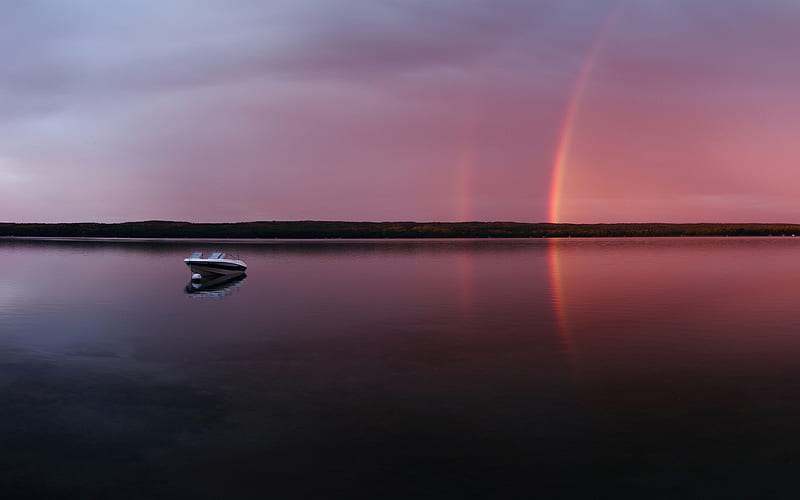 Lake Rainbow, HD wallpaper