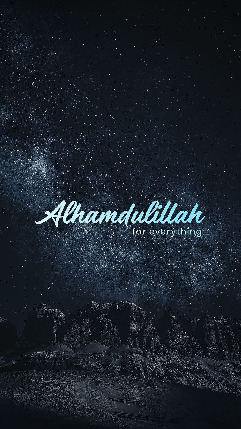 Alhamdulillah, Allah, iphone, islam, islamic, muslim, nature, sayings, HD phone wallpaper