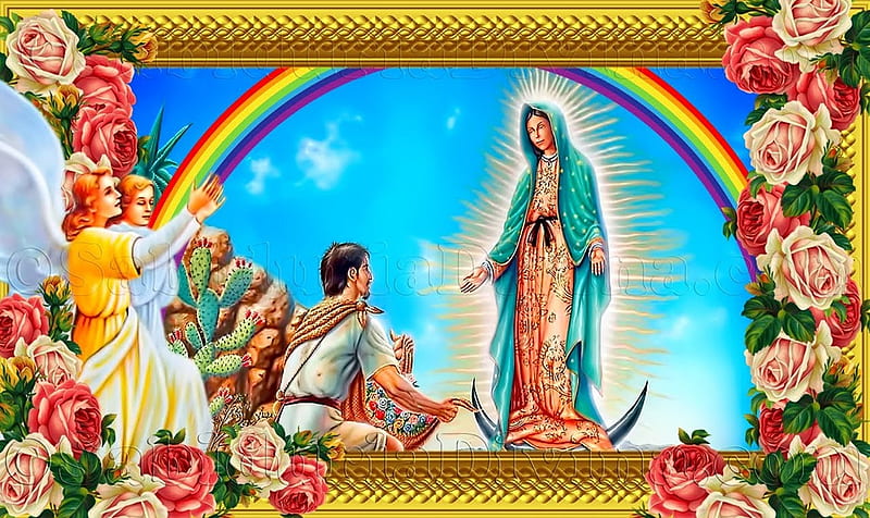 Our Lady Virgen De Guadalupe Mexican American Flag Long Sleeve  Art Board  Print for Sale by phteriu06  Redbubble