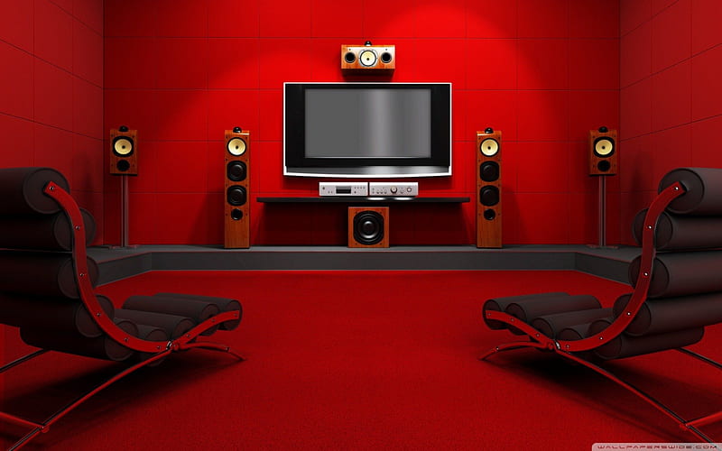Home Media Center, music, home theater, stereo, surround sound, HD wallpaper