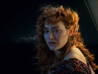 Titanic (1997), movie, redhead, woman, titanic, girl, actress, dark, kate winslet, beauty, night, HD wallpaper