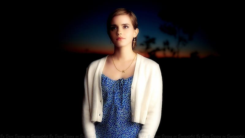 Emma Watson Night Wallflower, actrice, emma watson, night wallflower, celebrities, people, HD wallpaper