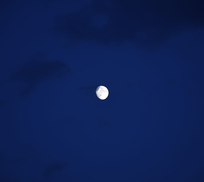 Moon, blue, calm, dark, darkness, moonlight, night, sky, HD wallpaper ...