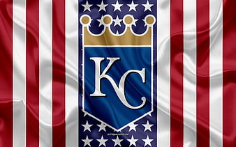 Kansas City Royals logo, American baseball club, winter concepts