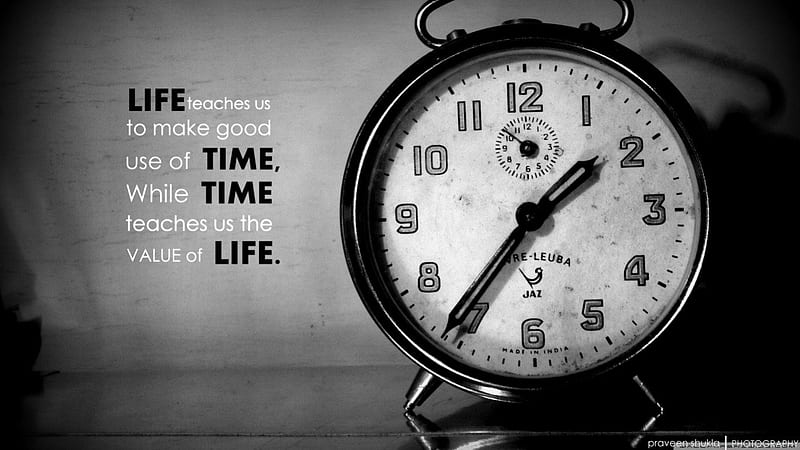 Time, Messages, Words, Black and White, Clock, Quotes, HD wallpaper