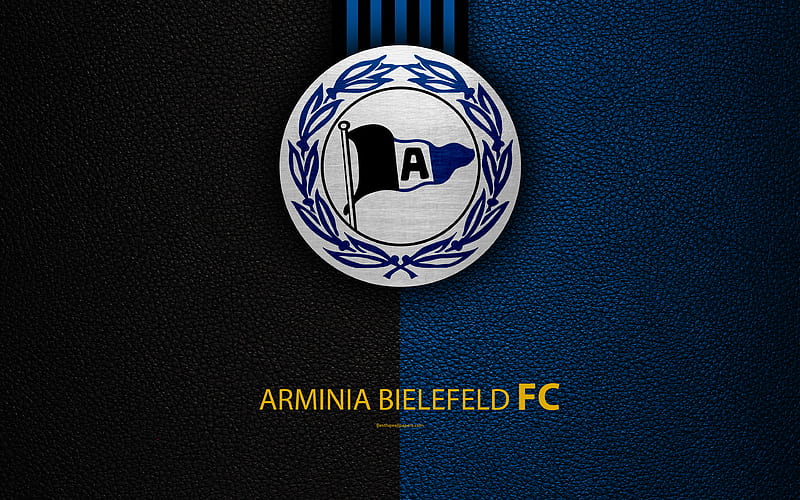 Dsc arminia bielefeld fc textura de cuero, club de fútbol alemán, logo,  bielefeld, Fondo de pantalla HD | Peakpx