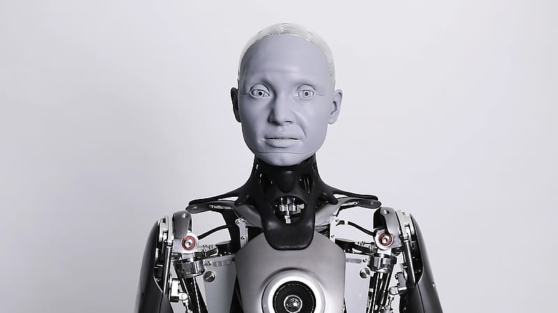 Ameca Humanoid, CES 2022, robot, HD wallpaper