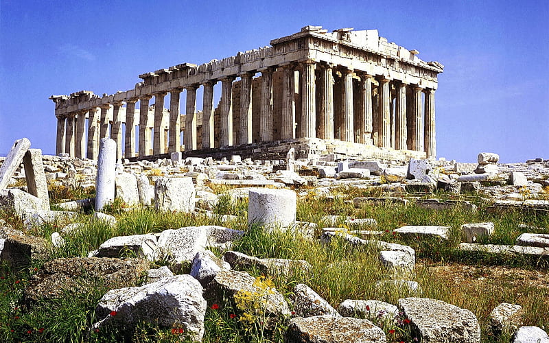 Athens Greece-Parthenon, HD wallpaper