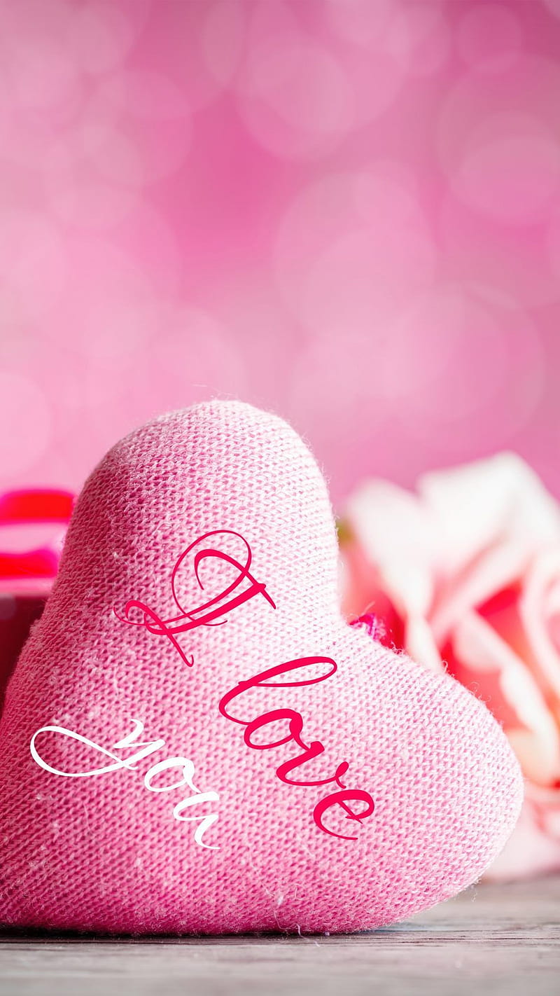 I love you Heart , romantic, pink, HD phone wallpaper