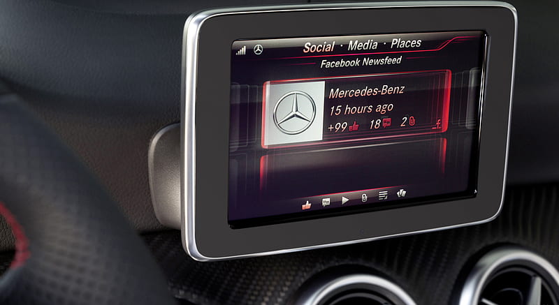 2013 Mercedes-Benz A-Class A 250 Sport COMAND Online multimedia system , car, HD wallpaper