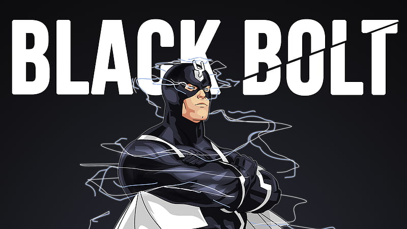 Black Bolt, black-bolt, superheroes, HD wallpaper