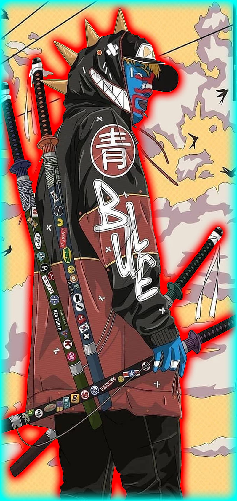 SamuraiColors, color, colors, espadas, samurai, sword, HD phone wallpaper