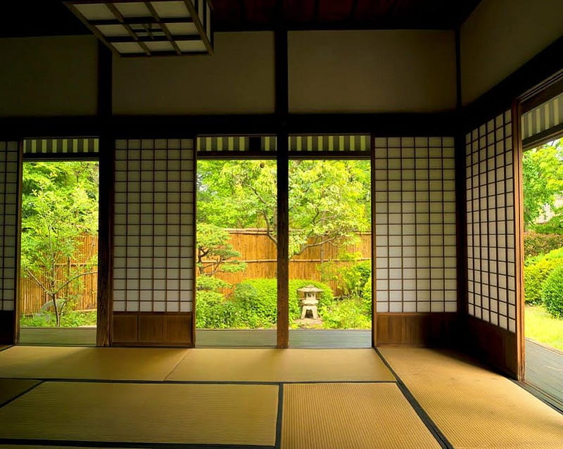 Japanese House Indoor, tatami, japan, house, japanese, indoor, home, garden, setagaya, HD wallpaper
