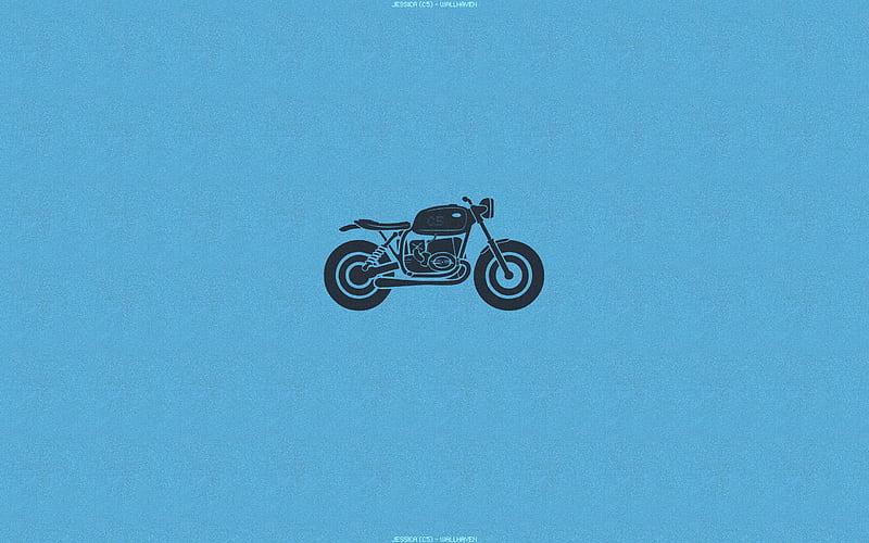 Motorcycle Minimalism, motorcycle, minimalism, artist, digital-art, HD wallpaper