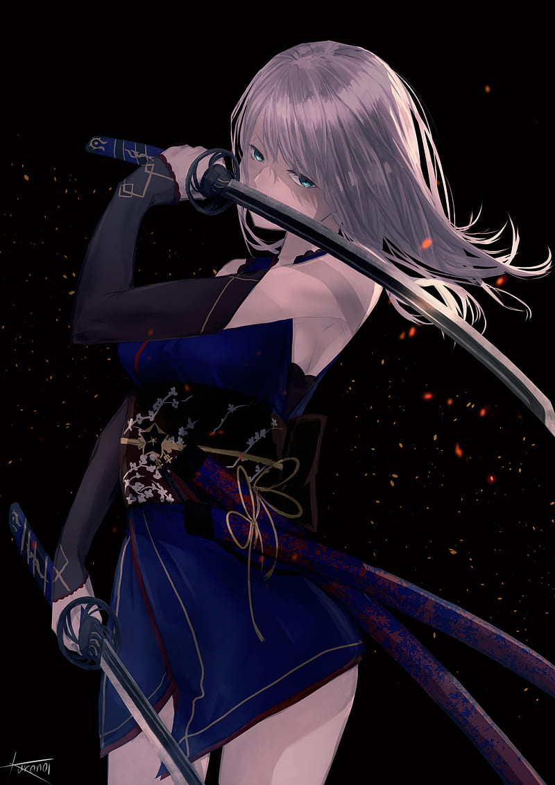 Anime Girl with Katana | Poster